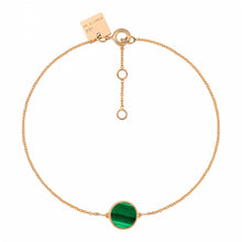  Rose gold bracelet malachite