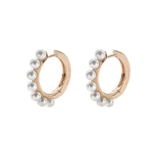  Love Affair Rose Gold & White Pearl Earrings