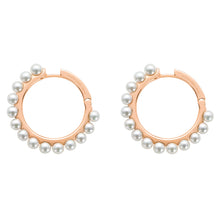  Love Affair Rose Gold & White Pearl Earrings