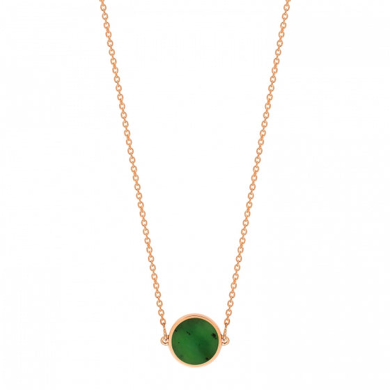 Mini Ever Jade Disc Necklace