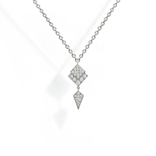  Necklace Stairway Diamonds & Silver