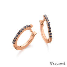  Le Carré 18 carat rose gold earring. SOLD BY UNIT.