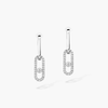 Boucles d'oreilles transformables Move Link Boucles d'oreilles Diamant Or Blanc