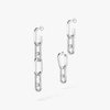 Boucles d'oreilles transformables Move Link Boucles d'oreilles Diamant Or Blanc