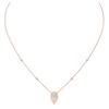 Fiery 0.25ct Pink Gold Diamond Necklace