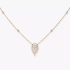 Fiery 0.25ct Pink Gold Diamond Necklace
