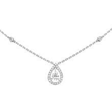  White Gold Diamond Necklace Joy Pear Diamond 0.25ct