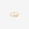 Bague Nodo Or Rose & Diamant Blanc