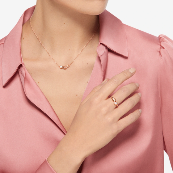 Bague Nodo Or Rose & Diamant Blanc