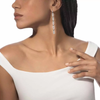 Boucles d'oreilles pendantes Move Link Boucles d'oreilles Diamant Or Blanc