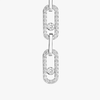Boucles d'oreilles pendantes Move Link Boucles d'oreilles Diamant Or Blanc