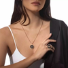 Lucky Move onyx ring, large model