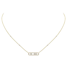  Baby Move Pavé Yellow Gold Diamond Necklace