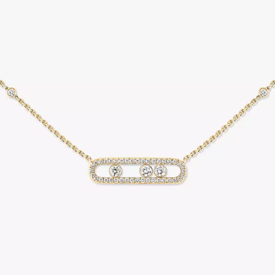 Collier pavé Baby Move Collier Diamant Or Jaune