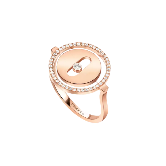 Lucky Move SM Pink Gold Diamond Ring
