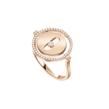  Pink Gold Diamond Ring Lucky Move SM