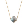 Necklace, Labradorite, Yellow Gold