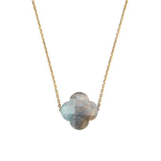 Necklace, Labradorite, Yellow Gold