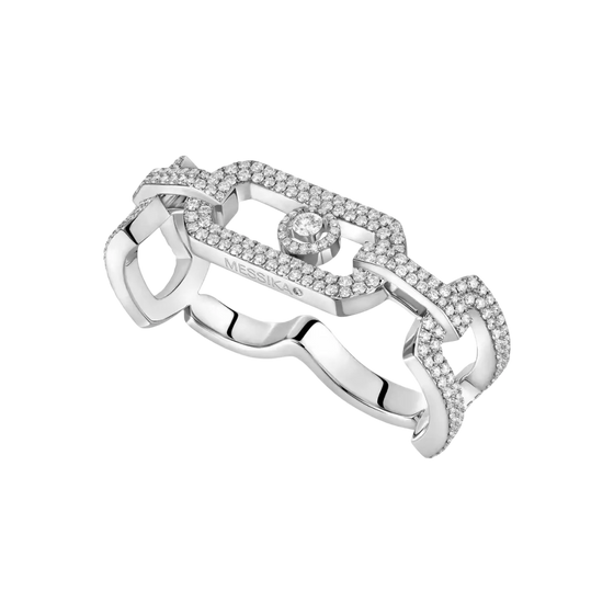 So Move 2 Finger Diamond Pavé Ring White Gold Diamond Ring