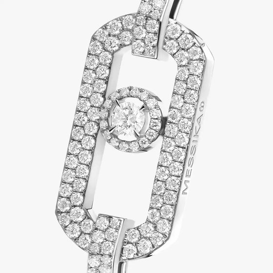 So Move 2 Finger Diamond Pavé Ring White Gold Diamond Ring