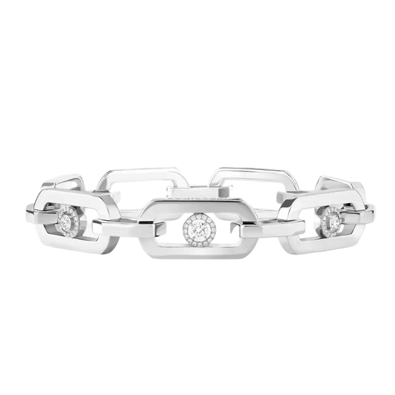 So Move XL White Gold Diamond Bracelet