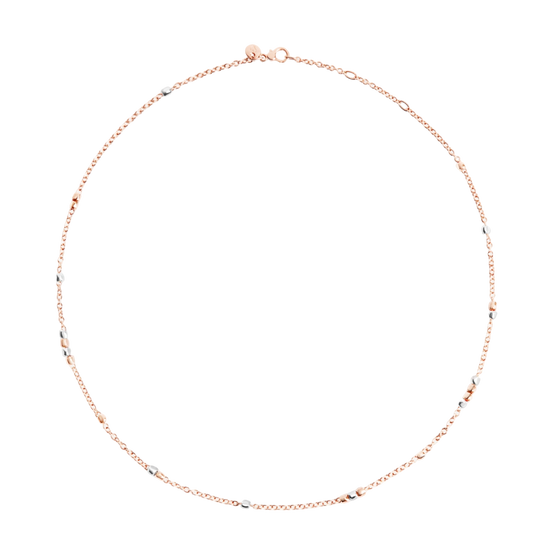 Rose Gold & Silver Mini Granelli Necklace