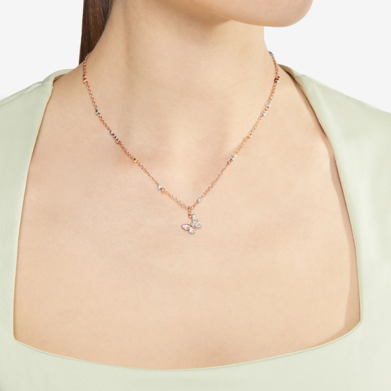 Rose Gold & Silver Mini Granelli Necklace