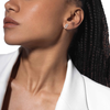 White Gold Diamond Earrings Move Uno