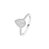 Bague solitaire Joy taille poire, moyen modèle