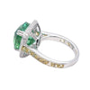 Bague Tourmaline, Saphirs et Diamants