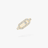 Move Uno pavé clip earring Move Uno 18-karat yellow gold clip earring with brilliant-cut diamonds and one moving diamond.