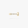 Move Uno pavé clip earring Move Uno 18-karat yellow gold clip earring with brilliant-cut diamonds and one moving diamond.