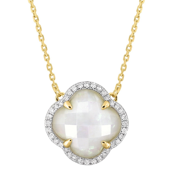Necklace, Ethiopian Opal, Diamonds, Yellow Gold