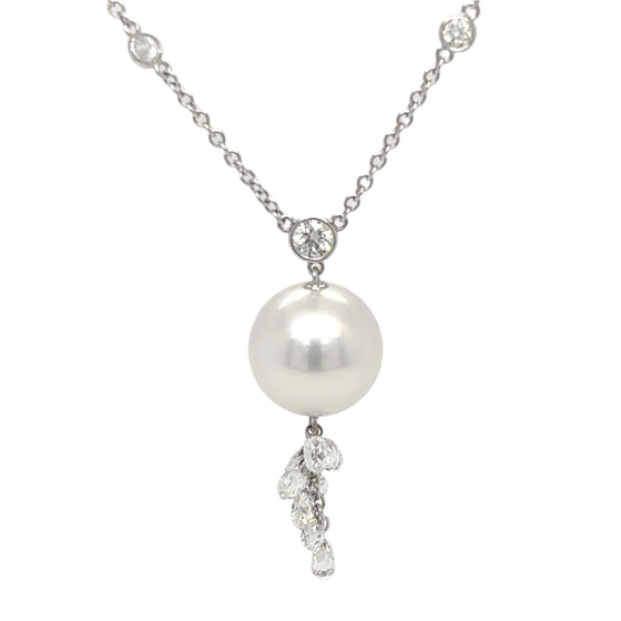 Collier Perles & Diamants