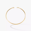 My Twin Toi & Moi Thin Bangle 0.15ct x2 Yellow Gold Diamond Bracelet