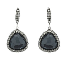  Hematite & Diamonds Earrings