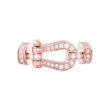  ROSE GOLD FORCE 10 PAVE, MEDIUM BUCKLE