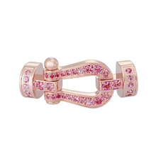  ROSE GOLD FORCE 10 WITH PINK SAPPHIRES, MEDIUM BUCKLE