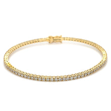  YELLOW gold RIGID bracelet WITH DIAMONDS