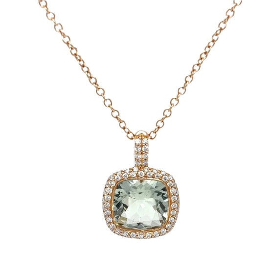 Quartz & Diamonds Necklace