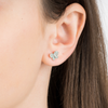Studs, Diamonds, White Gold