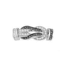  WHITE GOLD CHANCE INFINIE PAVE, MEDIUM BUCKLE