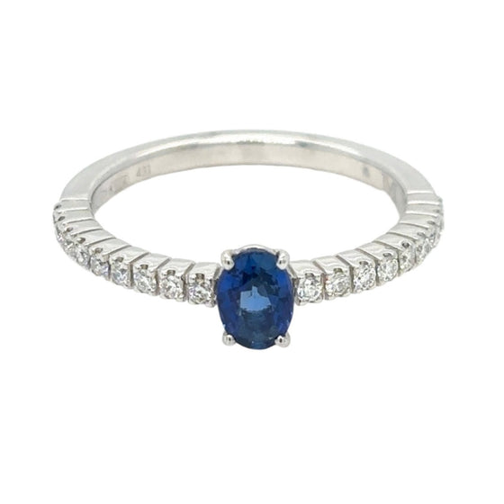 Sapphire & Diamonds Ring
