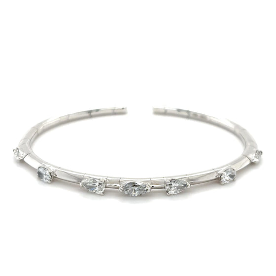 Multi Shaped Diamonds Bangle