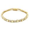 Yellow & White Diamonds Tennis Bracelet