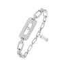 My Move pavé chain bracelet White Gold Diamond Bracelet