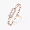 My Move pavé chain bracelet White Gold Diamond Bracelet