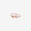 Bague Papillon Or Rose & Diamants Blancs