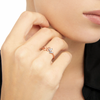 Bague Papillon Or Rose & Diamants Blancs