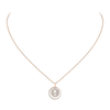 Collier Lucky Move pavé, petit modèle Collier diamant en or rose Lucky Move